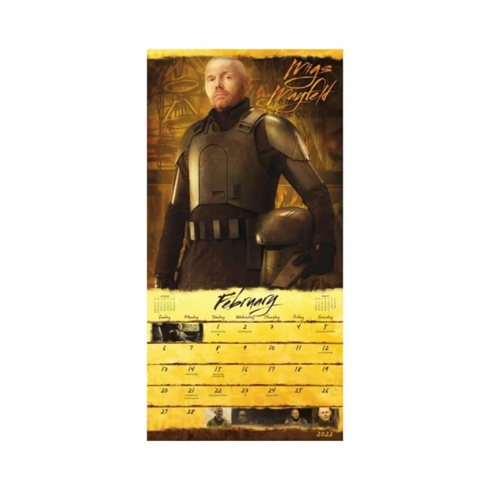 2022 Star Wars Mandalorian Wall Calendar